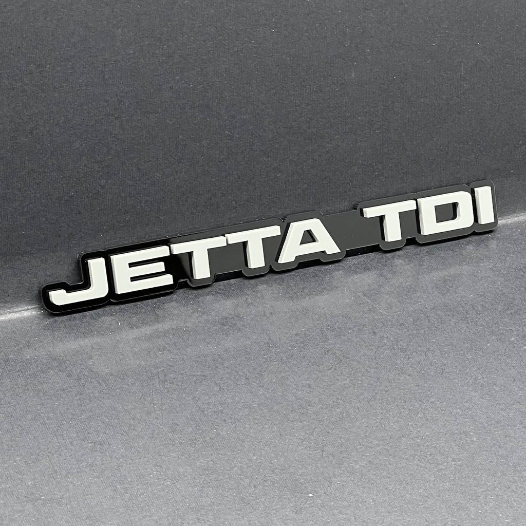 1PC Jetta TDI Emblem – 3D Acrylic Multicolor Car Truck SUV Tailgate Badge