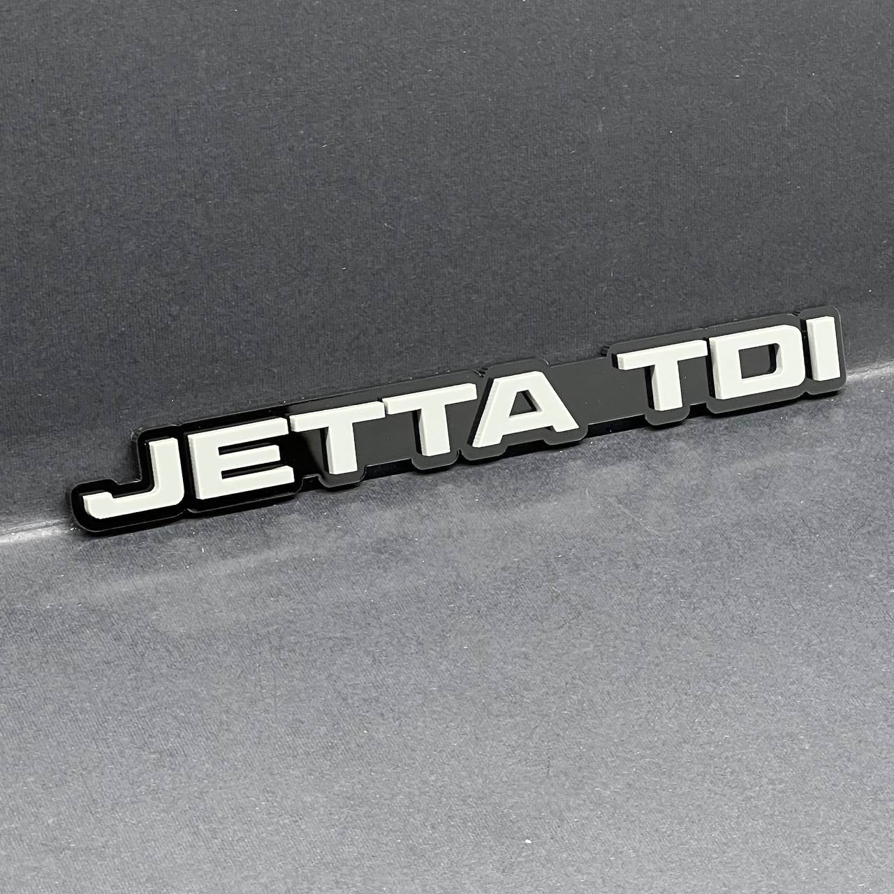 1PC Jetta TDI Emblem – 3D Acrylic Multicolor Car Truck SUV Tailgate Badge