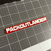 PACKOUTLANDER 3D Emblem – Custom Multicolor Acrylic Car Exterior Badge (1PC)