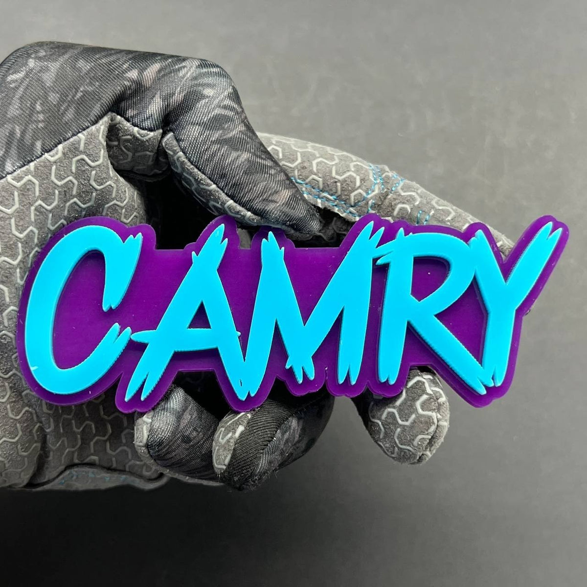 Camry 3D Emblem Badge – Multicolor Acrylic Toyota Car Fender & Trunk Decal (1pc)
