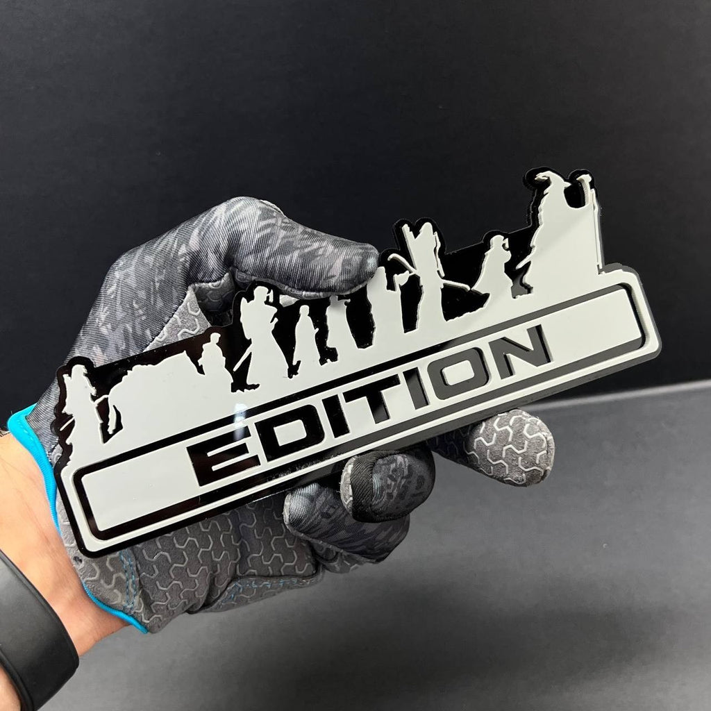 1PC LOTR Grey Edition Emblem Car Badges Badass 3D Sticker LOTR  Decal Multicolor
