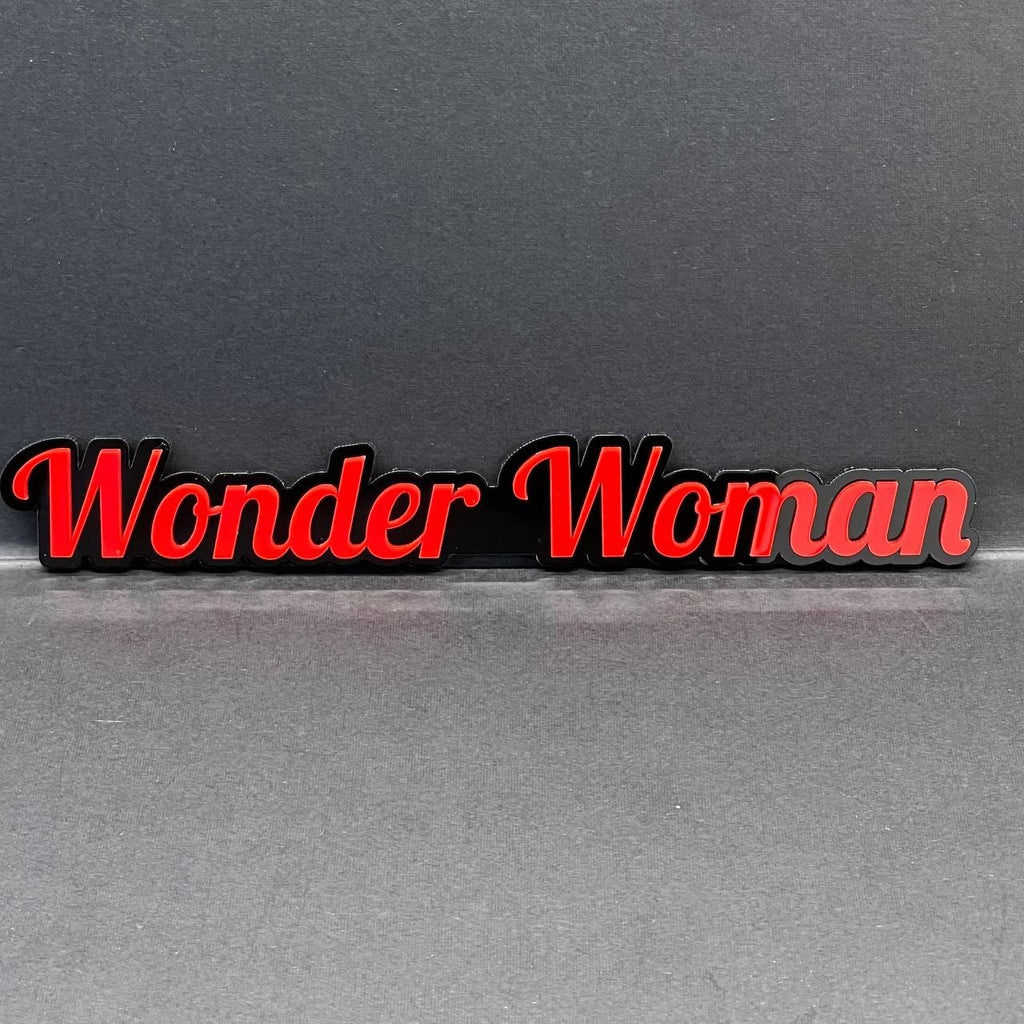 Wonder Woman 3D Emblem – Custom Acrylic Car, Truck & SUV Badge 1pcs
