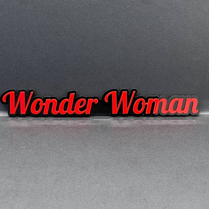 Wonder Woman 3D Emblem – Custom Acrylic Car, Truck & SUV Badge 1pcs