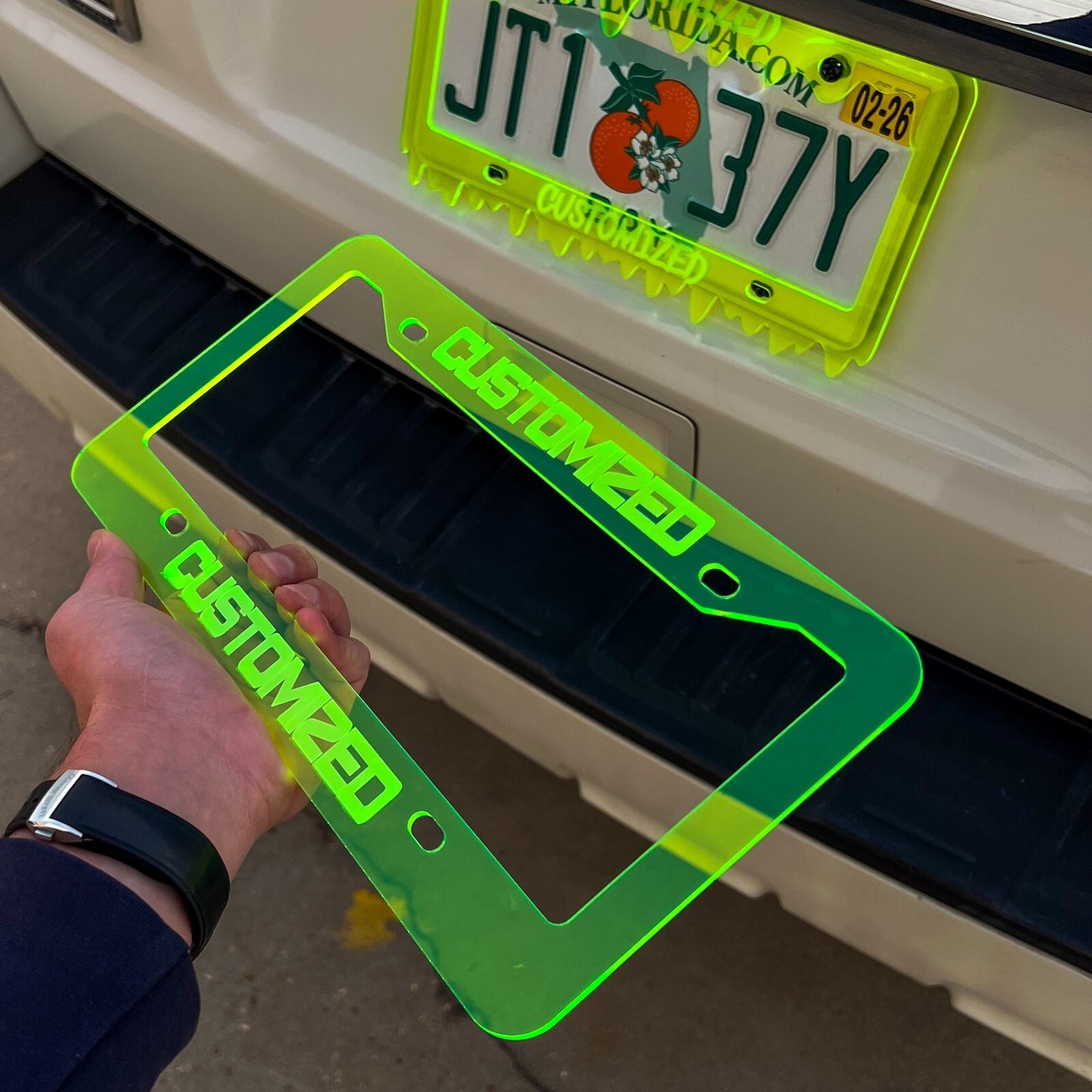 CUSTOM PERSONALIZED License Plate Frame MULTI COLOR