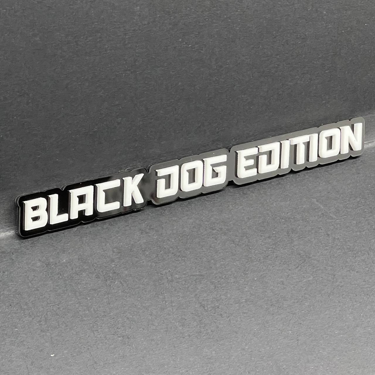 1PC BLACK DOG EDITION Emblem Multicolor Custom Badge Sticker for Car SUV TRUCK
