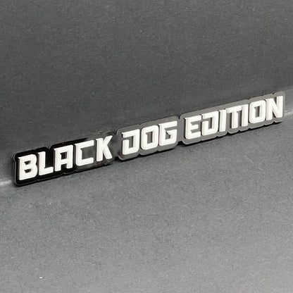 1PC BLACK DOG EDITION Emblem Multicolor Custom Badge Sticker for Car SUV TRUCK
