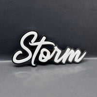 1pcs STORM 3D Emblem Custom Fender or Tailgate Badge for Car, SUV, or Truck