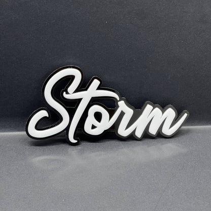1pcs STORM 3D Emblem Custom Fender or Tailgate Badge for Car, SUV, or Truck