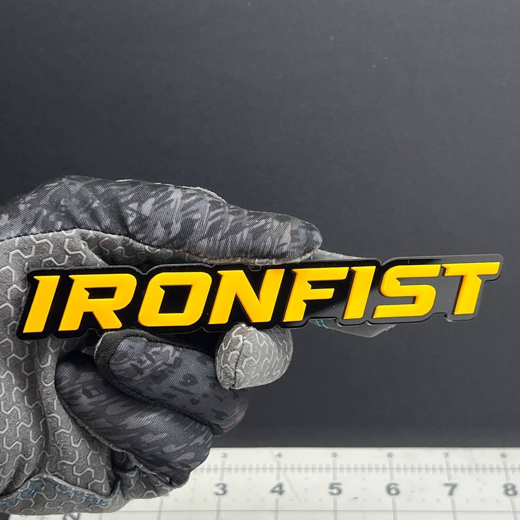 1PC IRONFIST Emblem – 3D Multicolor Acrylic Car Badge Decal for Car Truck SUV