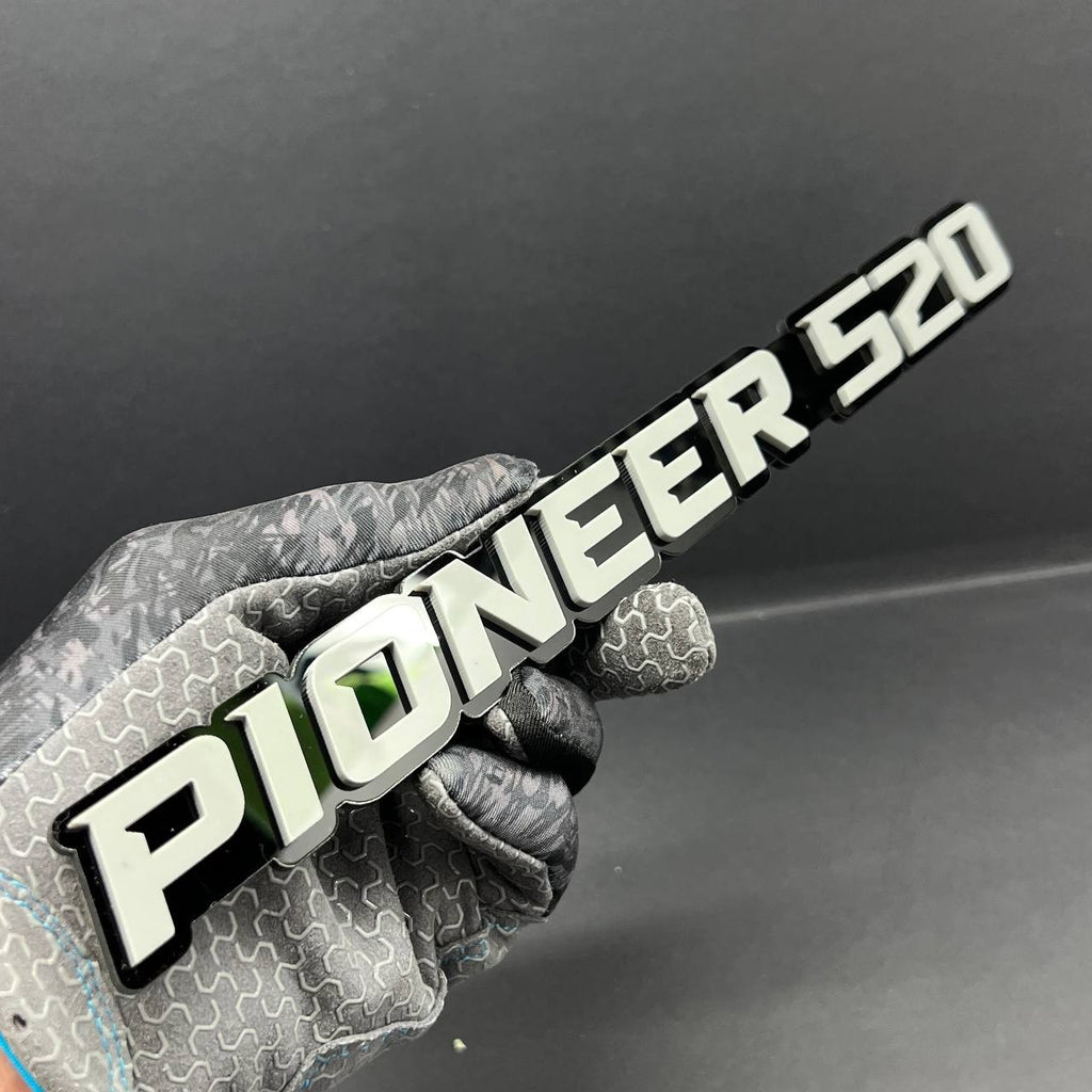 1PC PIONEER 520 Emblem –  3D Acrylic Fender or Tailgate Badge for Car