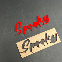 1PC Spooky Emblem Badge – Custom Multicolor 3D Acrylic Car Sticker Decal