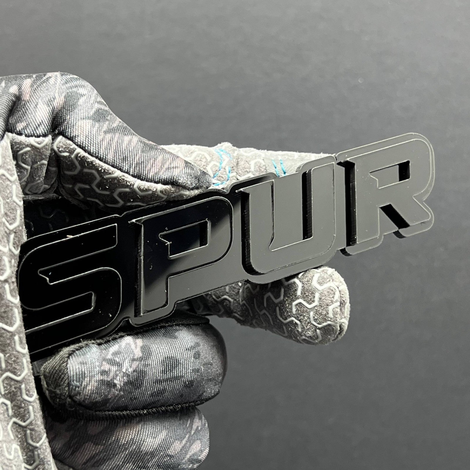1pc SPUR Multicolor 3D Car Emblem – Easy Install Acrylic Badge for Cars & SUVs