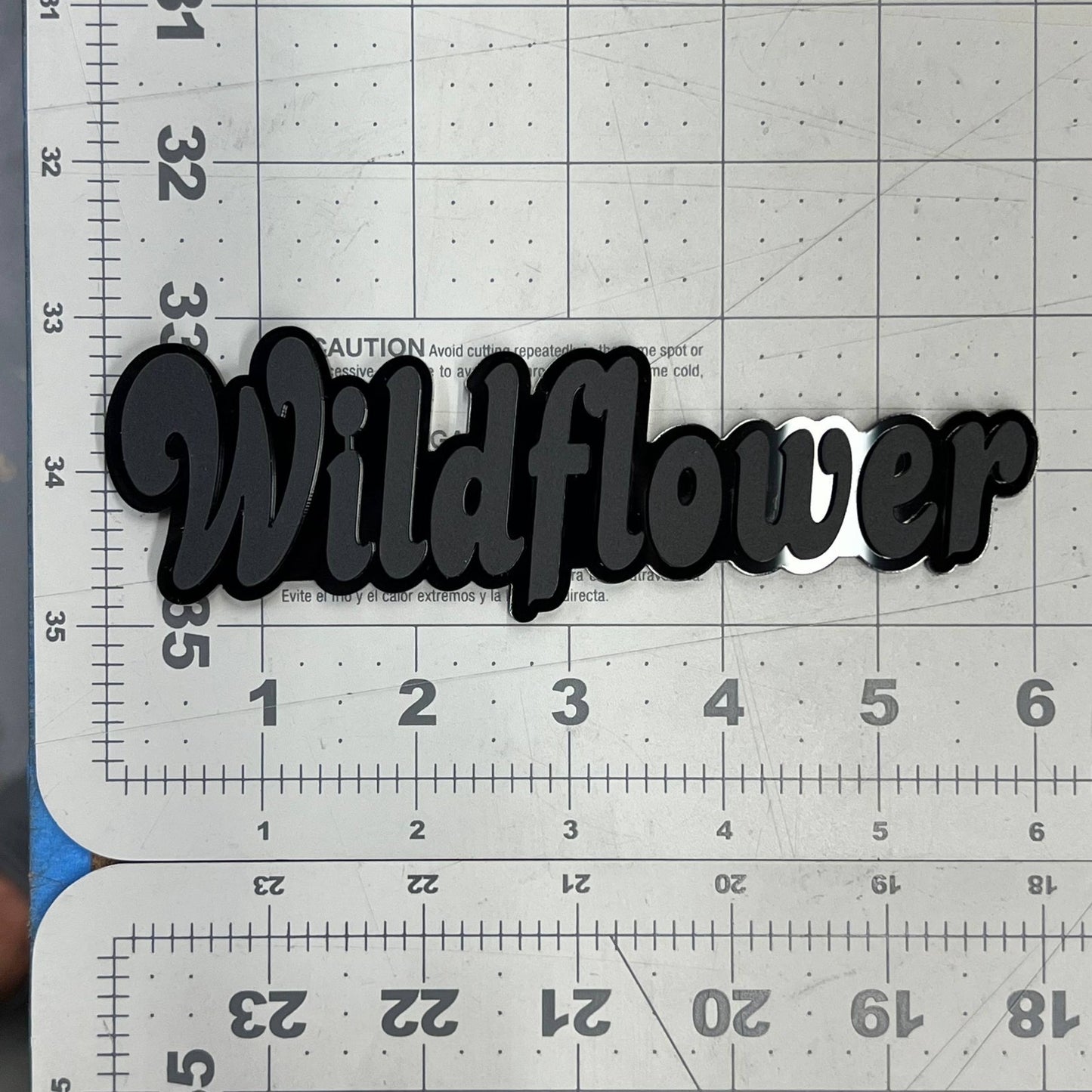 1PC WILDFLOWER Emblem – Custom 3D Multicolor Acrylic Car Exterior Badge