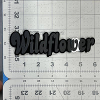 1PC WILDFLOWER Emblem – Custom 3D Multicolor Acrylic Car Exterior Badge
