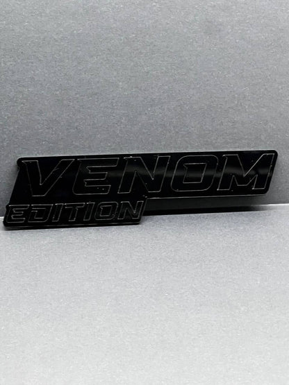 1pcs Venom Black Edition Emblem Car Badges Badass 3D Sticker Decal Multicolor