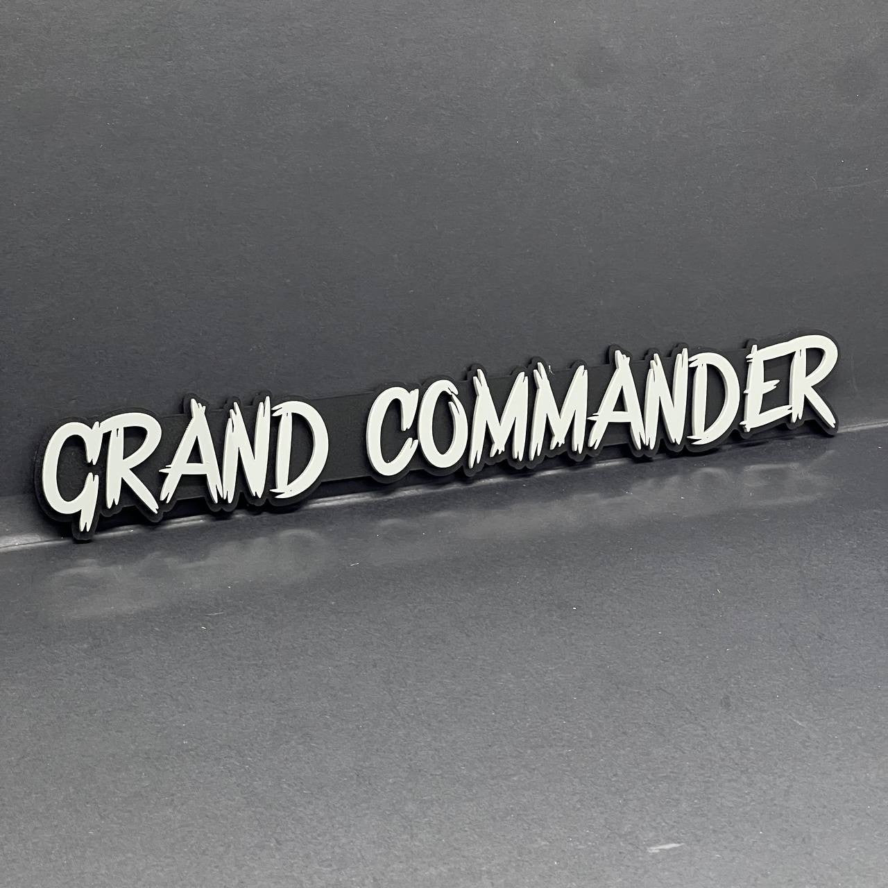 1PC GRAND COMMANDER 3D Emblem – Multicolor Acrylic Tailgate & Fender Badge
