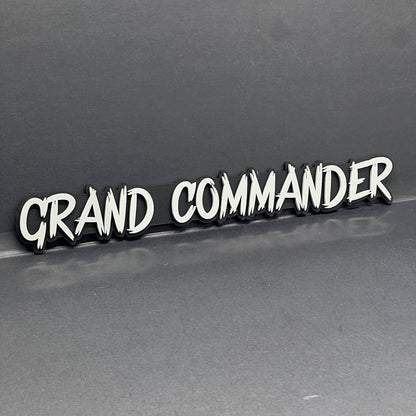 1PC GRAND COMMANDER 3D Emblem – Multicolor Acrylic Tailgate & Fender Badge