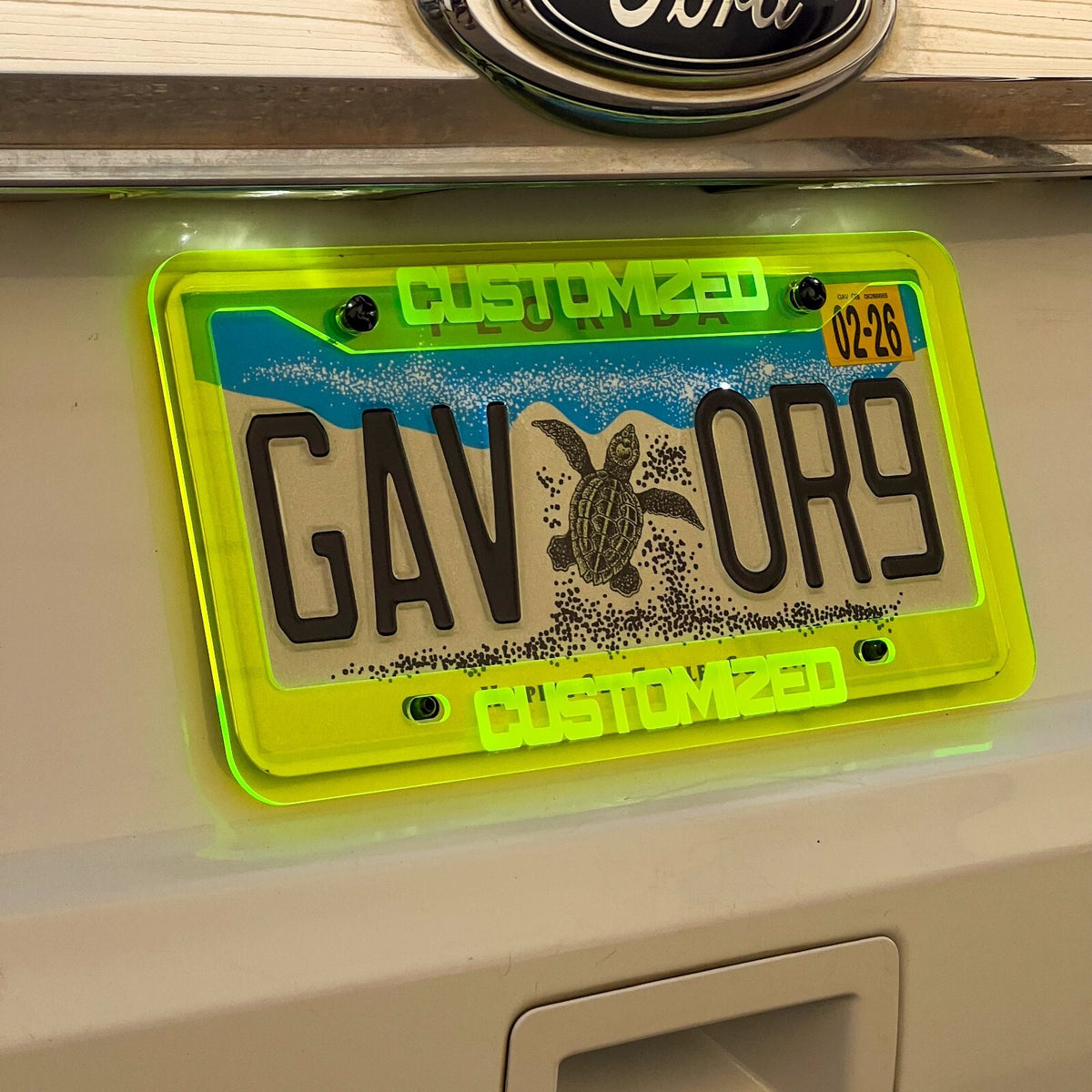 CUSTOM PERSONALIZED License Plate Frame COLOR CHOICE
