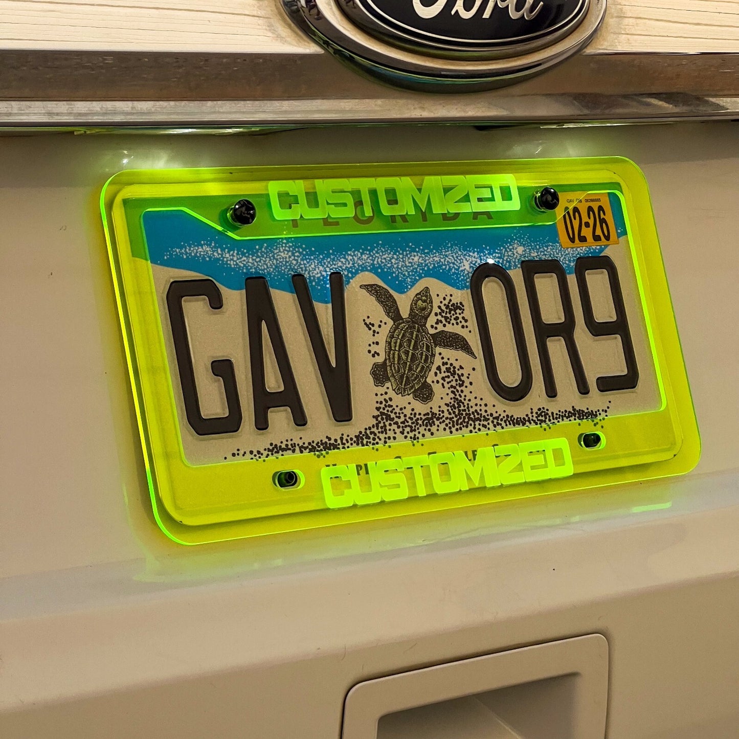 CUSTOM PERSONALIZED License Plate Frame COLOR CHOICE