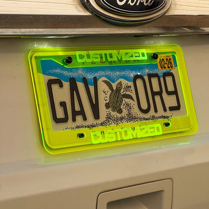 CUSTOM PERSONALIZED License Plate Frame COLOR CHOICE
