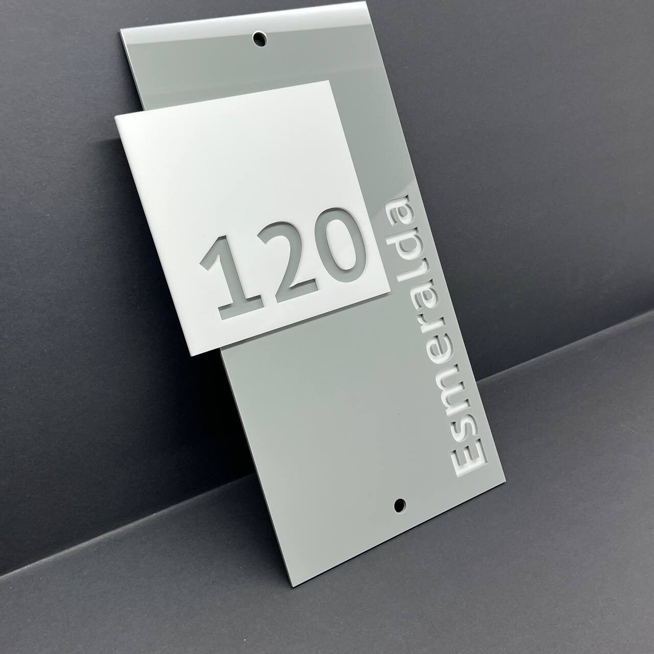 House Number Sign MULTI COLOR Personalized Modern Address Plate Custom Home