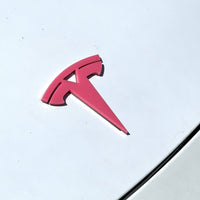 2PCS Tesla 3D Emblems – Multicolor Acrylic Badges for Car & SUV