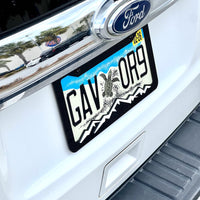 MOUNTAINS COLOR CHOICE LICENSE PLATE FRAME-HIKING-MOUNTAINS-CAMPING
