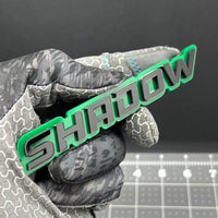 1PC SHADOW Emblem – 3D Acrylic Tailgate Badge Decal for Car, Truck, SUV
