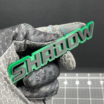 1PC SHADOW Emblem – 3D Acrylic Tailgate Badge Decal for Car, Truck, SUV