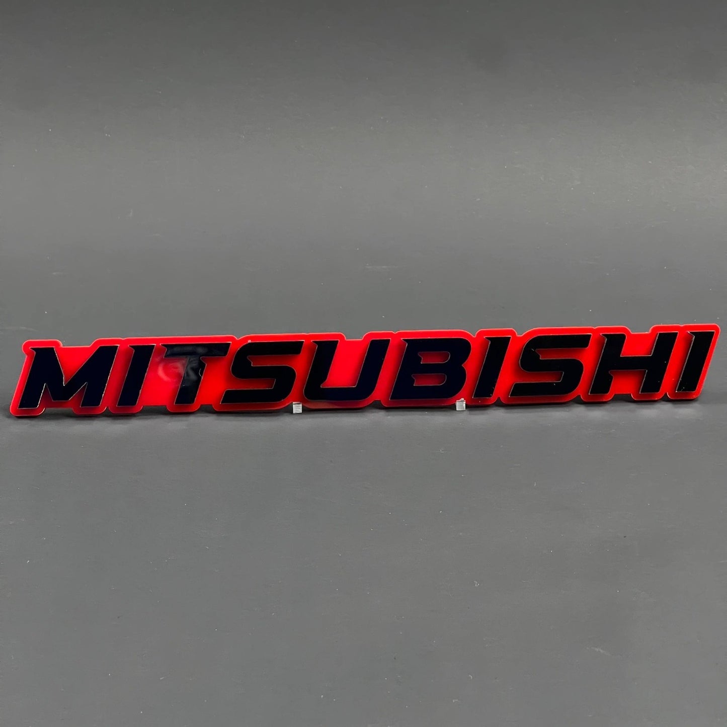 1PCS MITSUBISHI Badge Decal – 3D Acrylic Car Truck Fender Tailgate Trunk Emblem