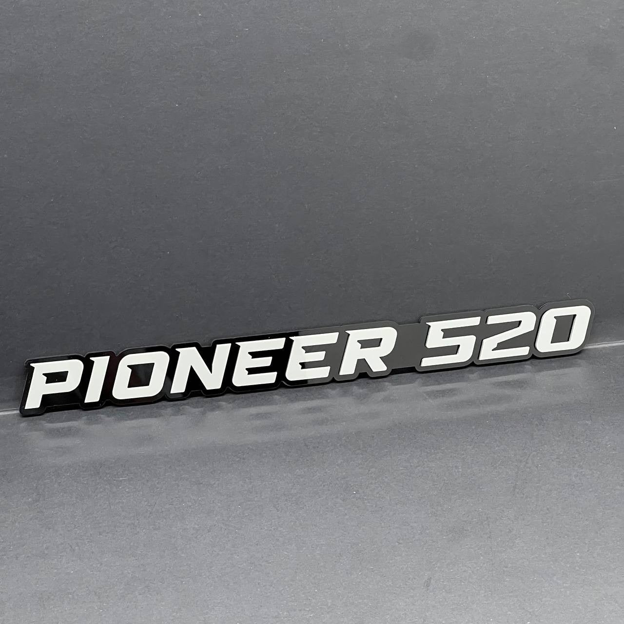 1PC PIONEER 520 Emblem –  3D Acrylic Fender or Tailgate Badge for Car