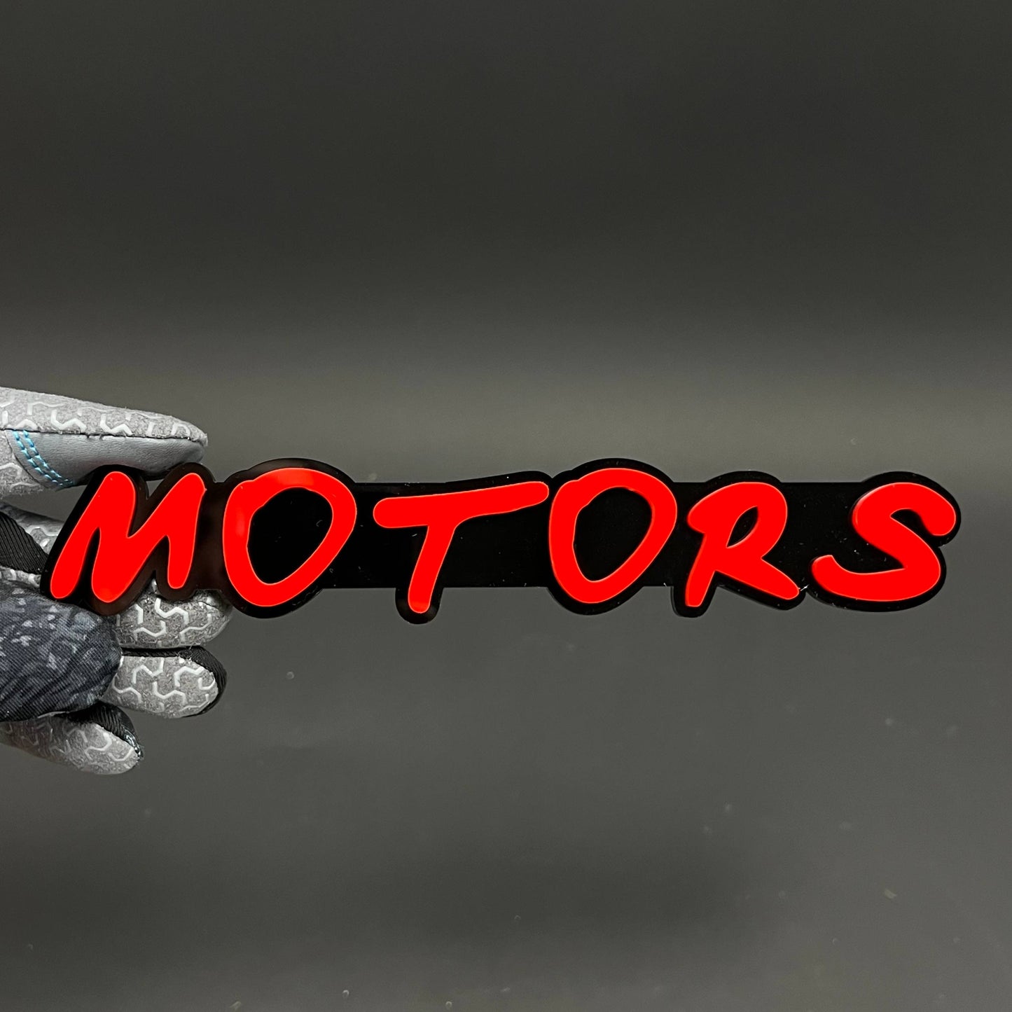 1PC MOTORS 3D Acrylic Badge - Car Truck Emblem Fender Tailgate Trunk Sticker