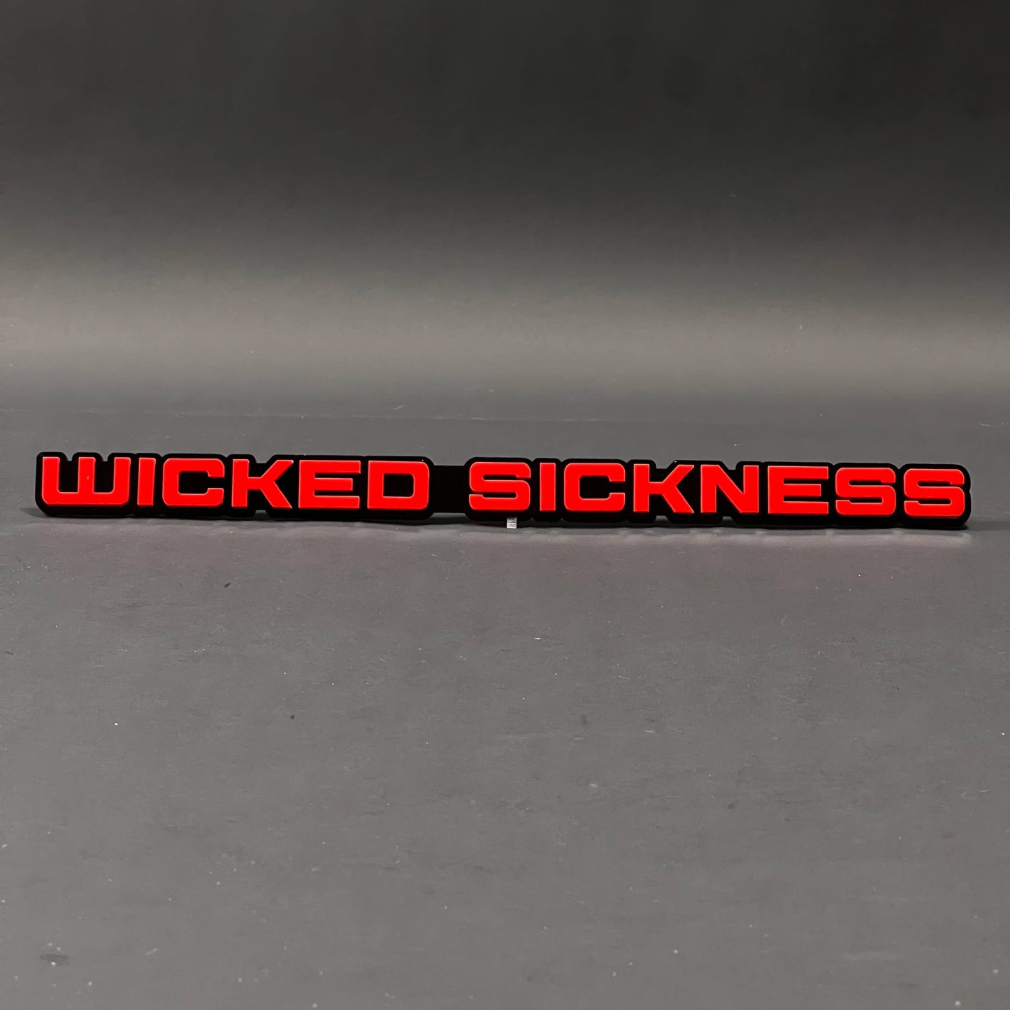 1PC WICKED SICKNESS 3D Acrylic Badge - Car Truck Emblem Fender Sticker