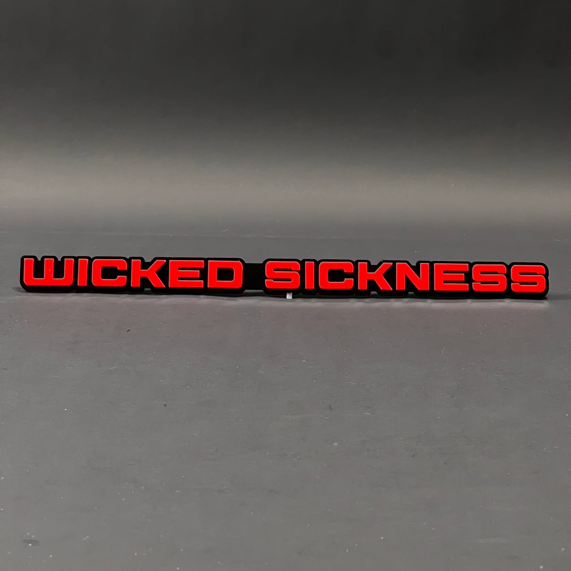 1PC WICKED SICKNESS 3D Acrylic Badge - Car Truck Emblem Fender Sticker