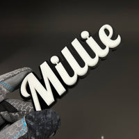 1PC Millie 3D Acrylic Badge - Car Truck Emblem Fender Tailgate Trunk Sticker