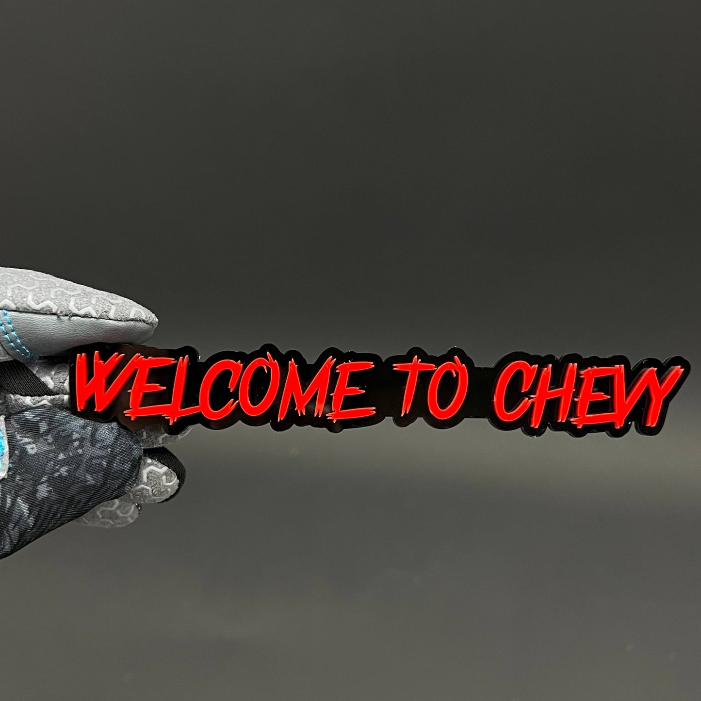1PC WELCOME TO CHEVY 3D Acrylic Badge - Car Truck Emblem Fender Sticker