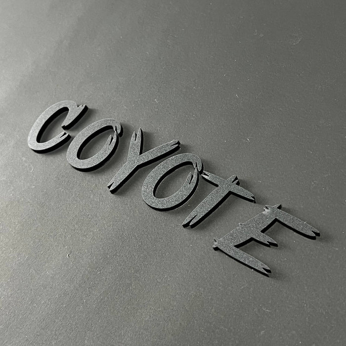 1PC COYOTE 3D Acrylic Badge - Car Truck Emblem Fender Tailgate Trunk Sticker