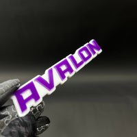 1PC AVALON 3D Acrylic Badge - Car Truck Emblem Fender Tailgate Trunk Sticker