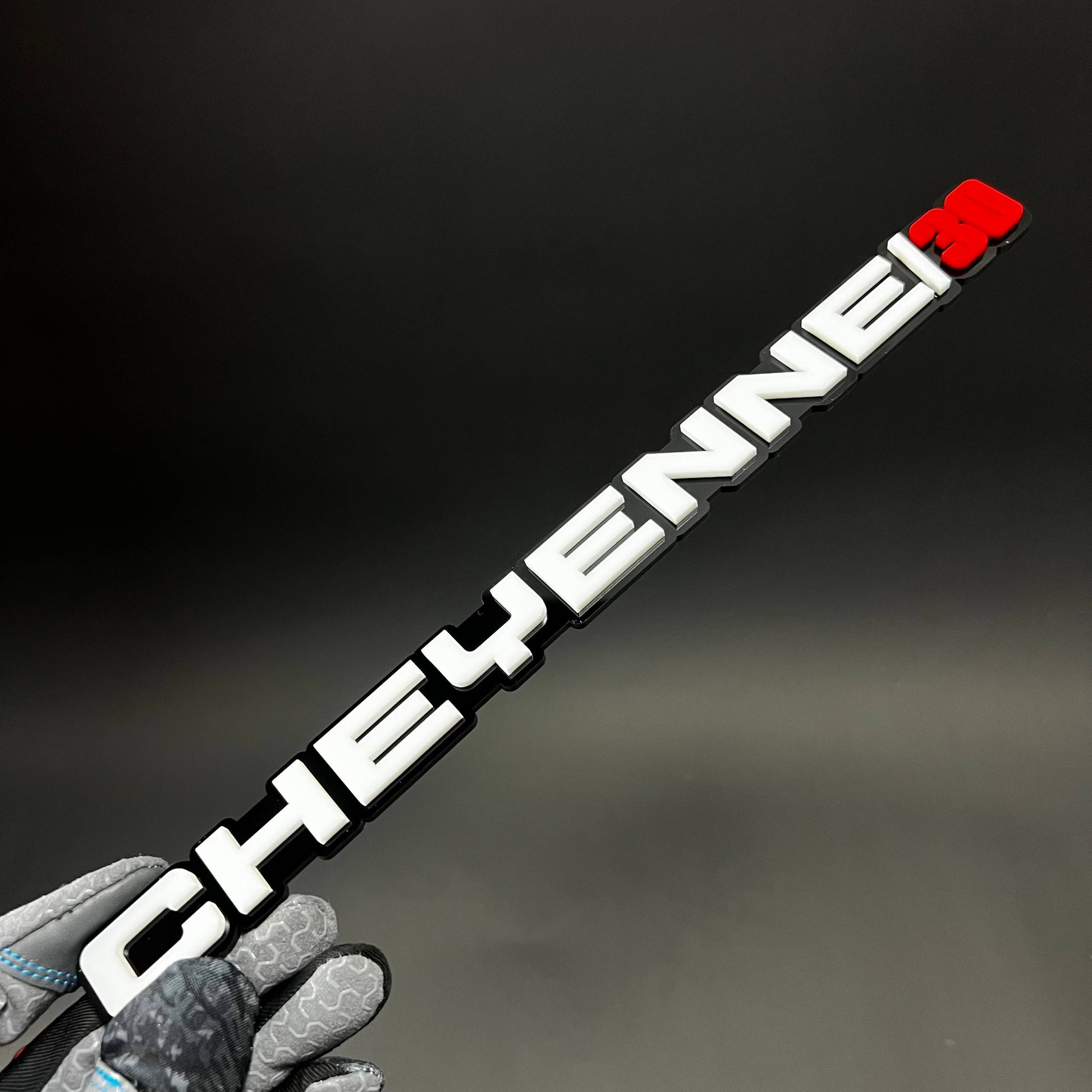 1PC CHEYENNE 3D Acrylic Badge - Car Truck Emblem Fender Tailgate Trunk Sticker