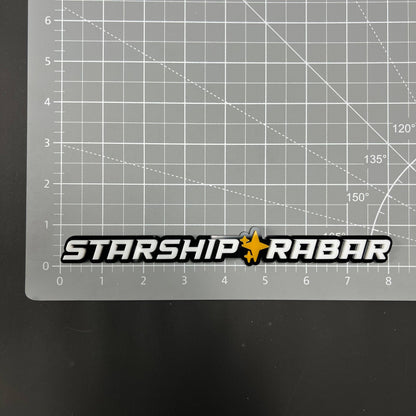 1PC STARSHIP RABAR 3D Acrylic Badge - Car Truck Emblem Fender Sticker