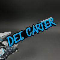 1PC DET. CARTER 3D Acrylic Badge - Car Truck Emblem Fender Sticker