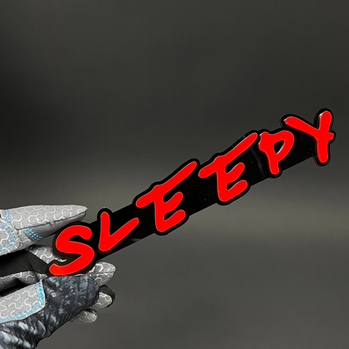 1PC SLEEPY 3D Acrylic Badge - Car Truck Emblem Fender Tailgate Trunk Sticker
