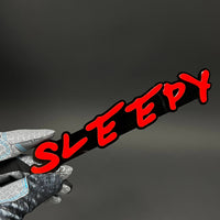 1PC SLEEPY 3D Acrylic Badge - Car Truck Emblem Fender Tailgate Trunk Sticker