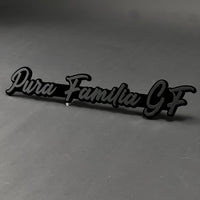 1PC Pura Familia GF 3D Acrylic Badge - Car Truck Emblem Fender Sticker