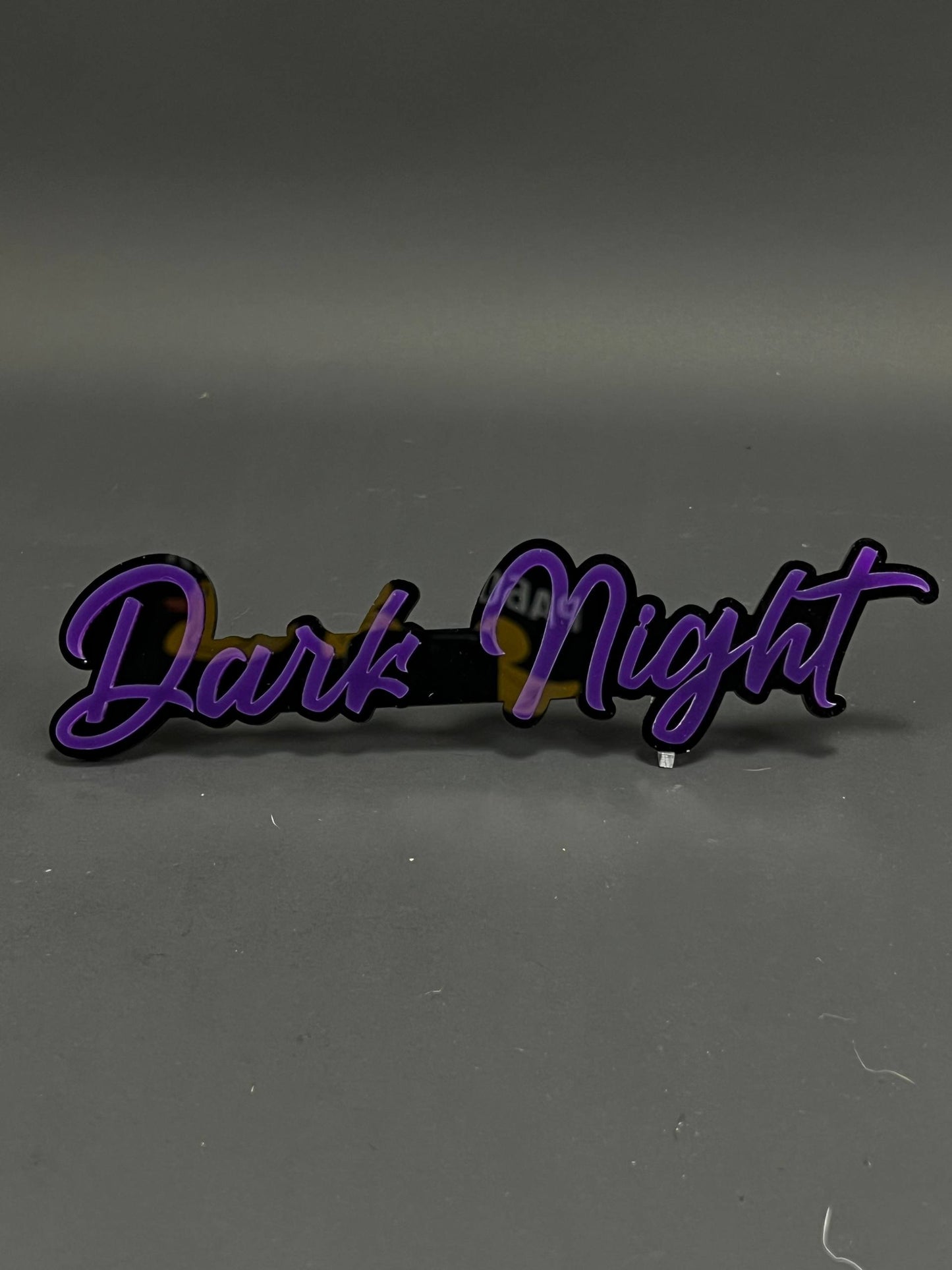 1PC Dark Night 3D Acrylic Badge - Car Truck Emblem Fender Tailgate Trunk Sticker