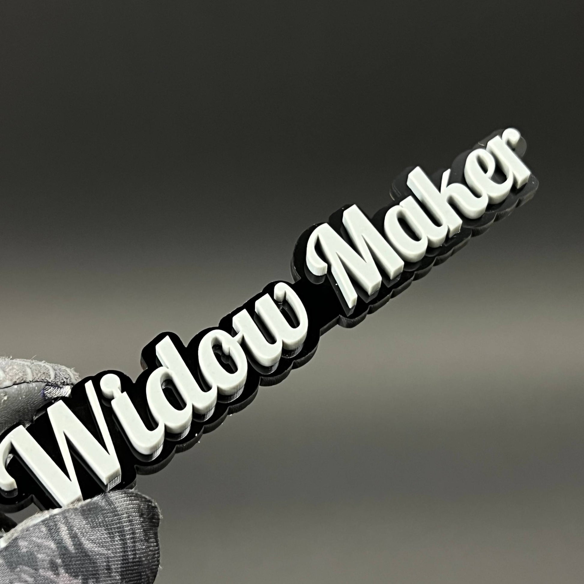 1PC WIDOW MAKER 3D Acrylic Badge - Car Truck Emblem Fender Sticker