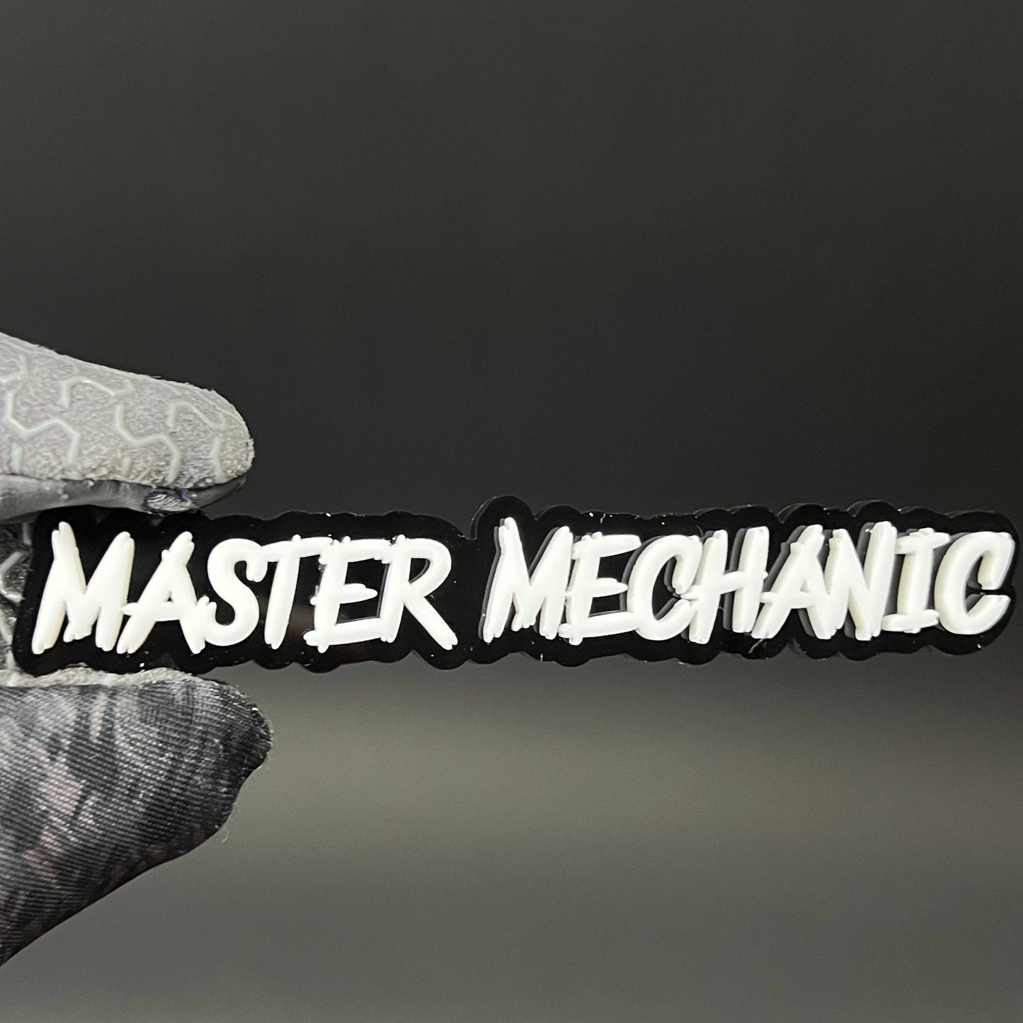 1PC MASTER MECHANIC 3D Acrylic Badge - Car Truck Emblem Fender Sticker