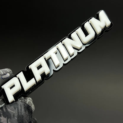 1PC Platinum 3D Acrylic Badge - Car Truck Emblem Fender Tailgate Trunk Sticker