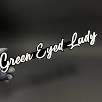 1PC Green Eyed Lady 3D Acrylic Badge - Car Truck Emblem Fender Sticker