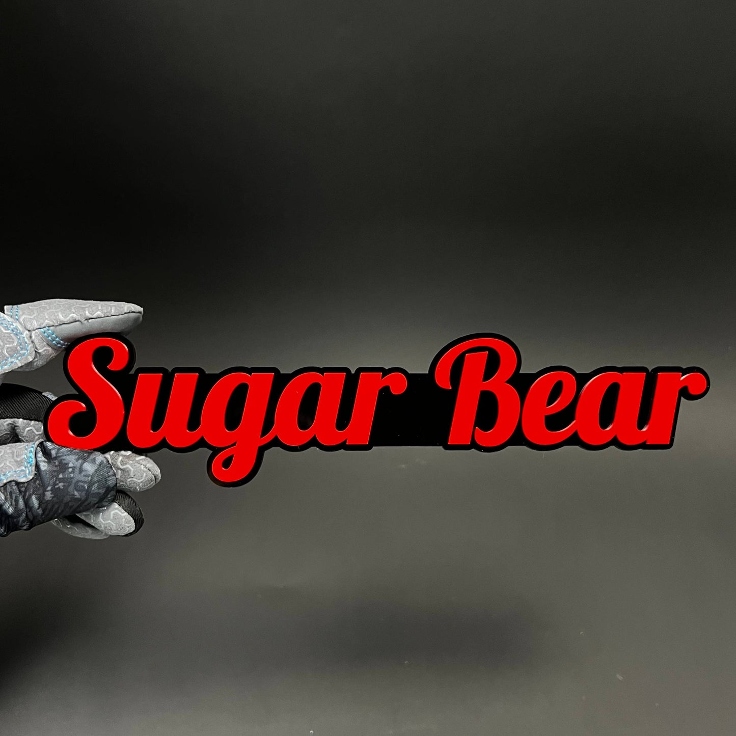 1PC Sugar Bear 3D Acrylic Badge - Car Truck Emblem Fender Tailgate Trunk Sticker